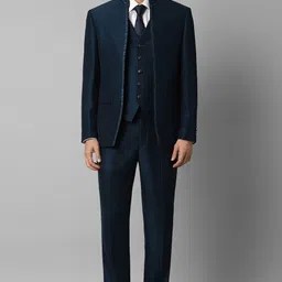 louis philippe Men Single Breasted - 2 button Solid Suit-picture-34