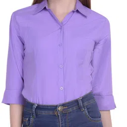 blue ronin Women Regular Fit Solid Casual Shirt-picture-10