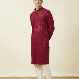 manyavar Men Viscose Rayon Kurta Pyjama Set image 3