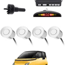 zplus 4White Parking Sensor With LED Display Increased Safety For Car-66 Safety of Passengers/Car One Alarm Kit-1634 Parking Sensor-picture-22