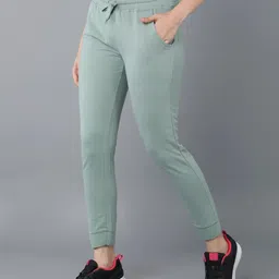 alan jones Women Solid Light Green Track Pants-picture-17