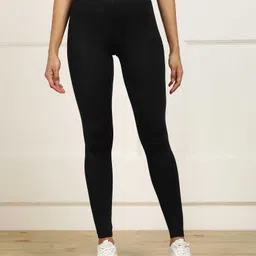 kgn hub Color Block Women Black Tights-picture-24