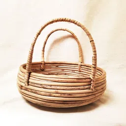 vanchai Handle Fruit Baskets | Cane Basket | Basket for Gift Hamper | Kitchen Storage Wooden Fruit & Vegetable Basket-picture-41