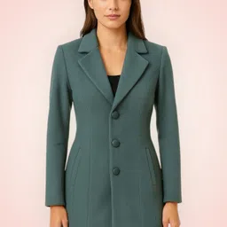 pepzo Women Solid Double Breasted Casual Blazer-picture-25