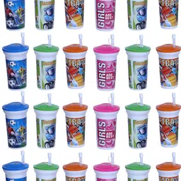kartual Birthday Party Return Gift In Bulk | Water Bottle Sipper | Straw Cup (24 Pcs)-picture-18