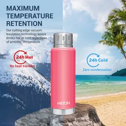 milton Elfin 300 Thermosteel Water Bottle, ISI Certified, 24 Hr Hot and Cold 300 ml Flask image 2
