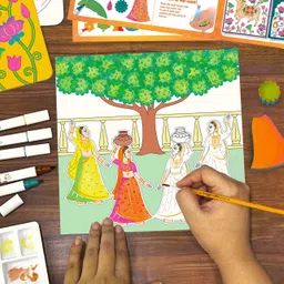 imagimake DIY Pichwai Art Kit | Make 12 Paintings | Art & Craft Kit image 4