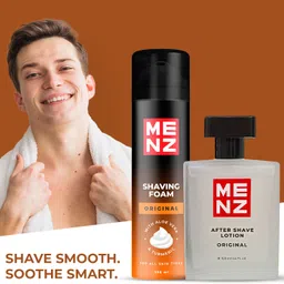 menz Luxury Combo Pack Original Shaving Foam 250Gm & After Shave Lotion 100Ml image 5