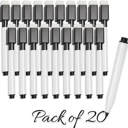 eduway Magnetic Marker for Whiteboard | Magnetic Dry Erase Pen with Eraser Cap, image 1