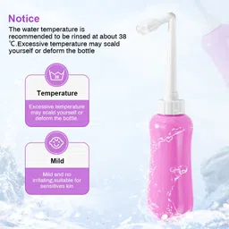 hannea Portable Handheld Bidet 450ml, Retractable Nozzle, Leak-Proof Design,Storage Bag Bidet Nozzle image 4