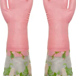 maauvtor Reusable Rubber Latex PVC Flock lined Long Elbow Hand Glove Safety Kitchen glove Wet and Dry Glove Set-picture-16