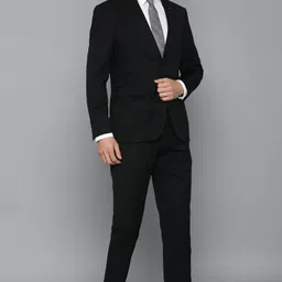 louis philippe Men Single Breasted - 2 button Solid Suit image 3