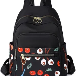 kgn collection Cherry Printed Artistic Style for Small Capacity Women's Bag Generation Backpack Waterproof Backpack image 4