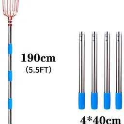 serplex 190cm Fruit Picker Basket with Telescopic Pole for Trees Garden Tool Kit image 2