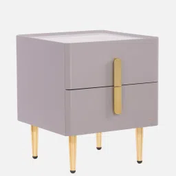 durian Gary Bedside Table In Grey Colour image 3