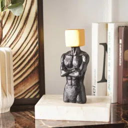 the artment Geometric Marvel Muscle Craft Accent Square Showpiece image 1
