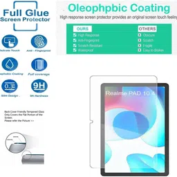Valimai Tempered Glass Guard for realme Pad 10.4 inch with Wi-Fi+4G Tablet, Premium Glass Anti Scratch 9H Hardness image 4