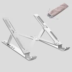 DADNSON laptop stand Aluminum Adjustable Portable Foldable Laptop Stand bol-Laptop Stand 105 Aluminium Floor and Desk Stand Rotatable Laptop Stand with Adjustable Height Compatible with Universal Laptops-picture-13
