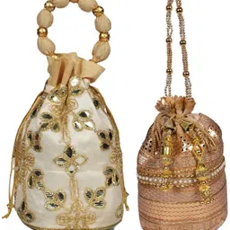 sunesh creation Women Multicolor, Gold Potli-picture-15