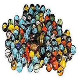 Glass Marbles/kanche for Kids Marble Games/DIY and Christmas Home Decoration (Pack of -37) (Multicolor)-image-48