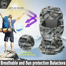 bismaadh Grey Bike Face Mask for Men & Women image 3