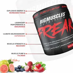 bigmuscles nutrition Freak Pre-workout 30 Servings BCAA image 3
