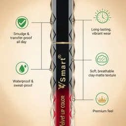 vs mart Velvet Matte Liquid Lipstick | Highly Pigmented | Long Lasting image 5