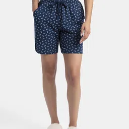 jockey Printed Women Dark Blue Night Shorts-picture-17