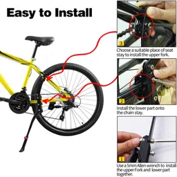 nsv Bicycle Adjustable MTB Road cycle Kickstand Cycling Stand image 4