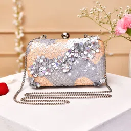 voylla Party Grey Clutch-picture-14