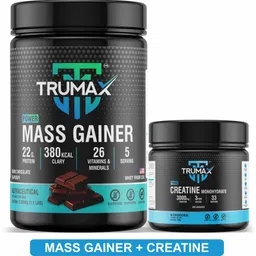 trumax Power Mass Gainer 500gm with Creatine Unflavoured 100gm Combo Pack Weight Gainers/Mass Gainers-picture-23