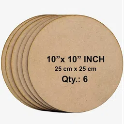 nidhika 10 Inch MDF Circles - Round Wood Boards for Art, Craft Pack of 6-picture-18