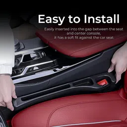 kezist Car Seat Gap Filler, 2-Pack No-Drop Seat Side Gap Seam Filler Organizer Car Side Seat Catcher image 4