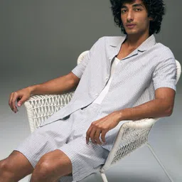 flying machine Shirt Regular Shorts Co-ords Set image 1