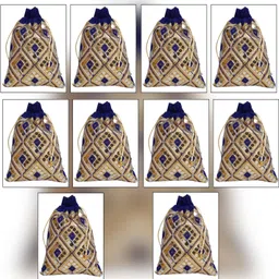 dulhan enterprises Women Blue Potli-picture-18