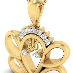 avsar AVP398A 18kt Yellow Gold Pendant image 4