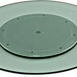 easyroot Lazy Susan Revolving Toughened Glass Tray Mirror Trivet-picture-19