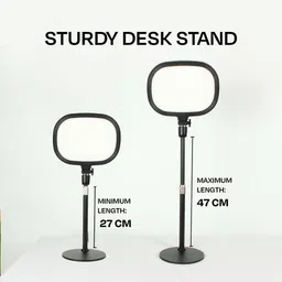 Kreo Slab Fill Light Video Light with Stand and Adjustable Temperature and Brightness Ring Flash image 4