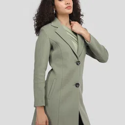 plagg Tweed Solid Coat For Women image 3