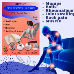 fotnil BELLADONNA PLASTER FOR ARMS & PAIN PATCH IN 1 (10 SHEET) First Aid Tape image 2