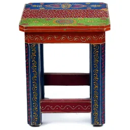 craft tree Multicolour Wood And Mdf Painted Stool image 2