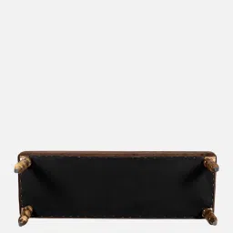 ikiriya Cairo Velvet Accent 3 Seater Bench In Brown Colour image 5