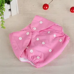 aerex 2 Cloth Adjustable Diapers 2 Insert Pads for Baby with Button (Pack of 4) Combo image 2