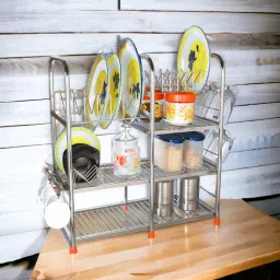 Stainless Steel 24 x 11 Inches Kitchen Racks By Amol image 1