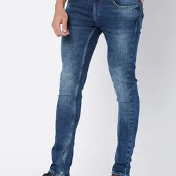spykar Men Skinny Low Rise Blue Jeans image 2