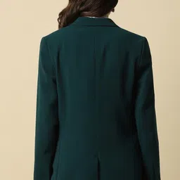 allen solly Women Solid Single Breasted Formal Blazer image 3