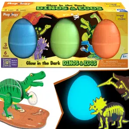imagimake Mapology Glow In The Dark Dinos & Egg - Set of 3 Eggs-picture-23