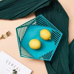 lumevo Pentagonal Fruit Storage Bowl Plastic Fruit & Vegetable Basket image 4