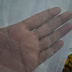 onlinecraze single White mosquito protection net {4x6 ft} Polyester Washable Adults Mosquito Net image 4