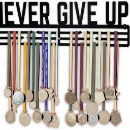 themedalhanger Never Give Up Medal Hanger Medal image 4